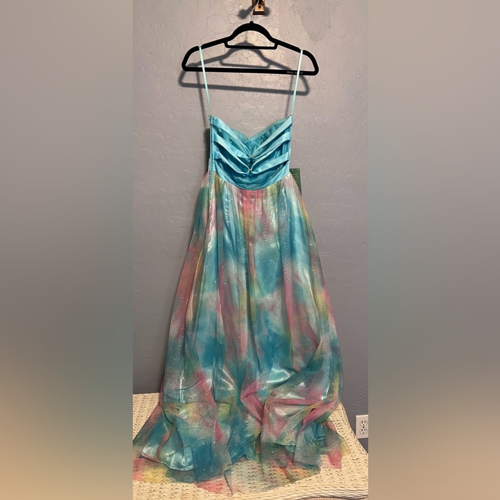 Multi-colored prom dress size 7/8